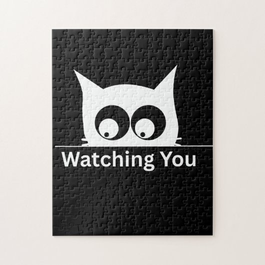 Funny Watching You Cat Cute Minimal Legpuzzel (Verticaal)