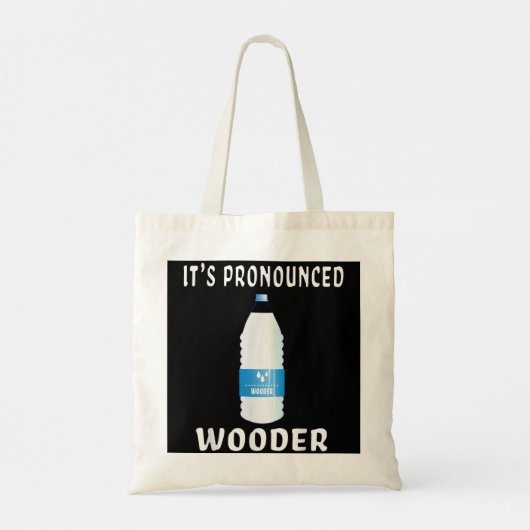Funny Water geprononceerde Wooder Jawn New Jersey  Tote Bag (Achterkant)