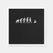 Funny Water Polo Evolution Water Polo Player Gift Servet (Voorkant)