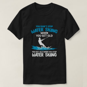 Funny Water Skiende Design voor mannen Water Ski T-shirt