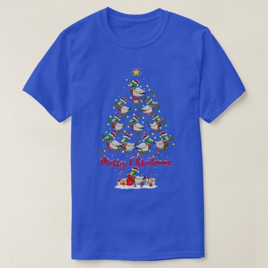 Funny Waterfowl met kerstbomen Licht Funny Waterf T-shirt (Design voorkant)