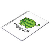 Funny Watermeloen Kat Pun Notitieboek (Linkerzijde)