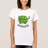 Funny Watermeloen Kat Pun T-shirt (Voorkant)