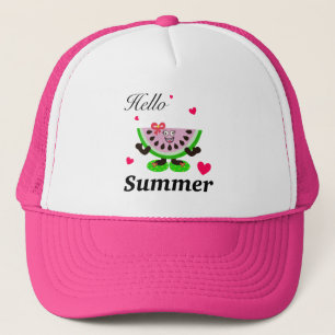 Funny watermeloen trucker pet