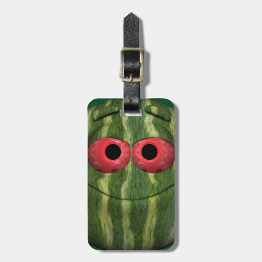 Funny Watermelon Bagagelabel (Voorkant verticaal)