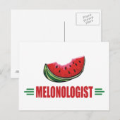 Funny Watermelon Briefkaart (Voorkant / Achterkant)