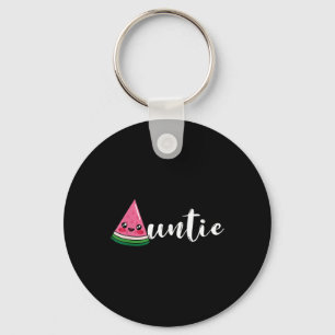 Funny Watermelon Fruit Lover tante Family Su Sleutelhanger
