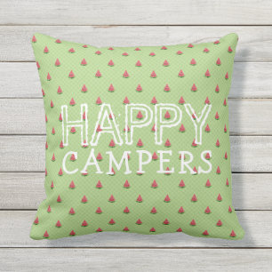 Funny Watermelon Green Polka Dots   Happy Campers Buitenkussen