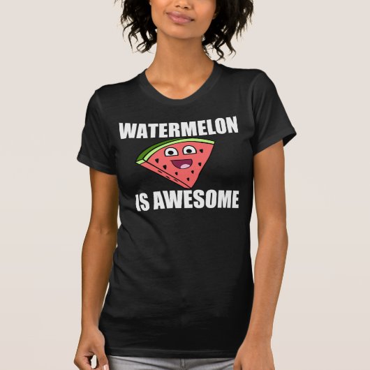 FUNNY WATERMELON IS GEWELDIGE GEZICHT T-SHIRT (Voorkant)