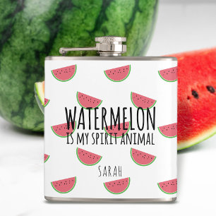 Funny Watermelon is mijn gedistilleerde dierenkolf Heupfles