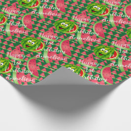 Funny Watermelon Kind Birthday Theme Cadeaupapier
