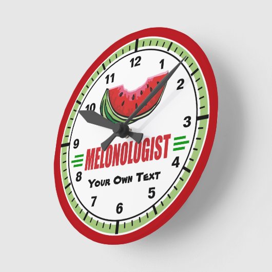 Funny Watermelon Lover's Ronde Klok (Hoek)