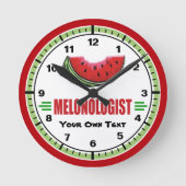 Funny Watermelon Lover's Ronde Klok (Voorkant)