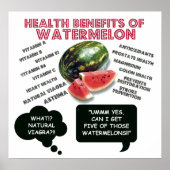 Funny Watermelon Man Viagra Joke Poster (Voorkant)
