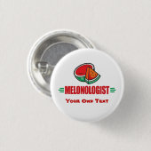 Funny Watermelon Ronde Button 3,2 Cm (Voorkant /achterkant)