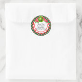 Funny Watermelon Ronde Sticker (Tas)