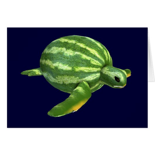 Funny Watermelon Seaturtle (Voorkant Horizontaal)