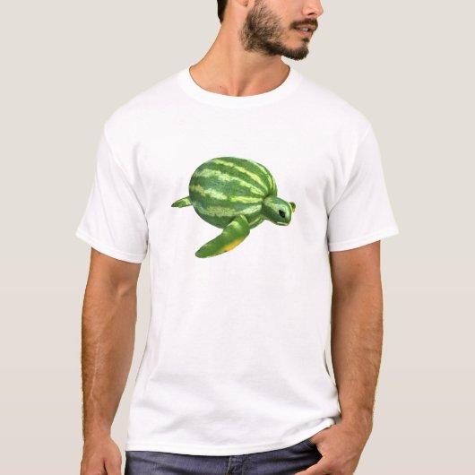Funny Watermelon Seaturtle T-shirt (Voorkant)