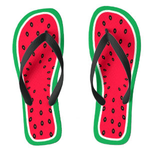 Funny Watermelon Slice Summer Fruit Unieke Design Teenslippers