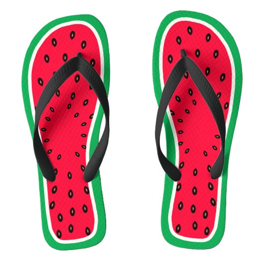 Funny Watermelon Slice Summer Fruit Unieke Design Teenslippers (Voetbed)