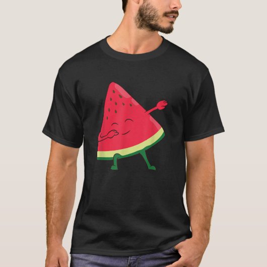 Funny Watermelon Summer Melon Juice Dabbing Waterm T-shirt (Voorkant)