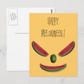 Funny Watermelons Emoticon Briefkaart (Voorkant / Achterkant)