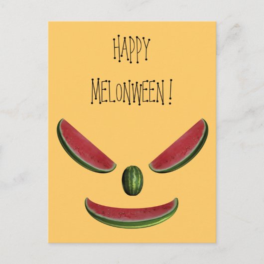 Funny Watermelons Emoticon Briefkaart (Voorkant)