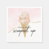 Funny Waterverf Ice Cream Vrijgezellenfeest Servet (Voorkant)