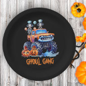 Funny Waterverf Skeletons Ghoul Gang Halloween Papieren Bordje