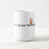 Funny Waved Goodbye Mug Koffiemok (Center)