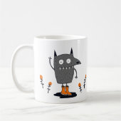 Funny Waving Monster Koffiemok (Links)