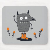 Funny Waving Monster Muismat (Voorkant)