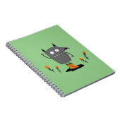 Funny Waving Monster Notitieboek (Rechterzijde)
