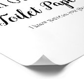 Funny Wc-bord Poster (Hoek)