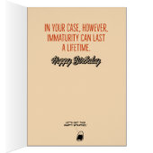 Funny "We are Only Young Once" Birthday Kaart (Binnen (Rechts))