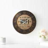 Funny We Do Not Have WiFi Rustic Farmhouse Grote Klok (Huis)
