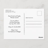 Funny We hebben nieuwe adreskaartenhuisverplaatsin Briefkaart (Achterkant)