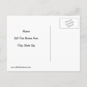 Funny "We hebben ons verplaatst" Humor Briefkaart (Achterkant)