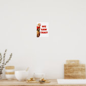 Funny “We Saw That” Santa and Jesus Design Poster (Keuken)