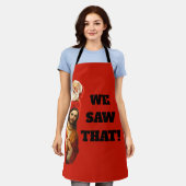 Funny “We Saw That” Santa and Jesus Design Schort (Gedragen)