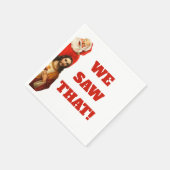 Funny “We Saw That” Santa and Jesus Design Servet (Hoek)