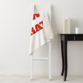 Funny “We Saw That” Santa and Jesus Design Sherpa Deken (In situ)