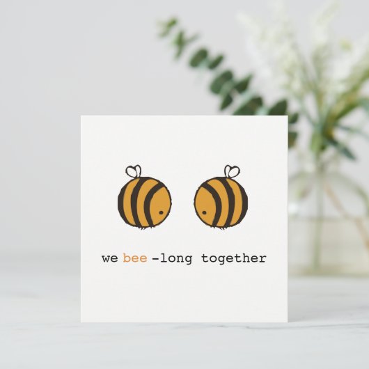 Funny We zijn samen lang. (Staand voorkant)