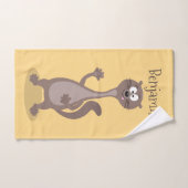 Funny weasel cartoon bad handdoek (Handdoek)