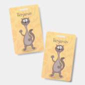 Funny weasel cartoon badge (Voor- en achterkant)