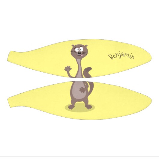 Funny weasel cartoon basketbal (Panelen)