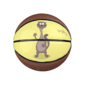 Funny weasel cartoon basketbal (Voorkant)