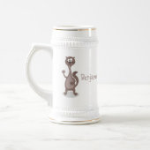 Funny weasel cartoon bierpul (Links)