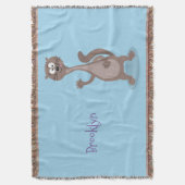 Funny weasel cartoon deken (Voorkant Verticaal)