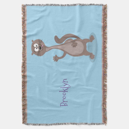 Funny weasel cartoon deken (Voorkant Verticaal)